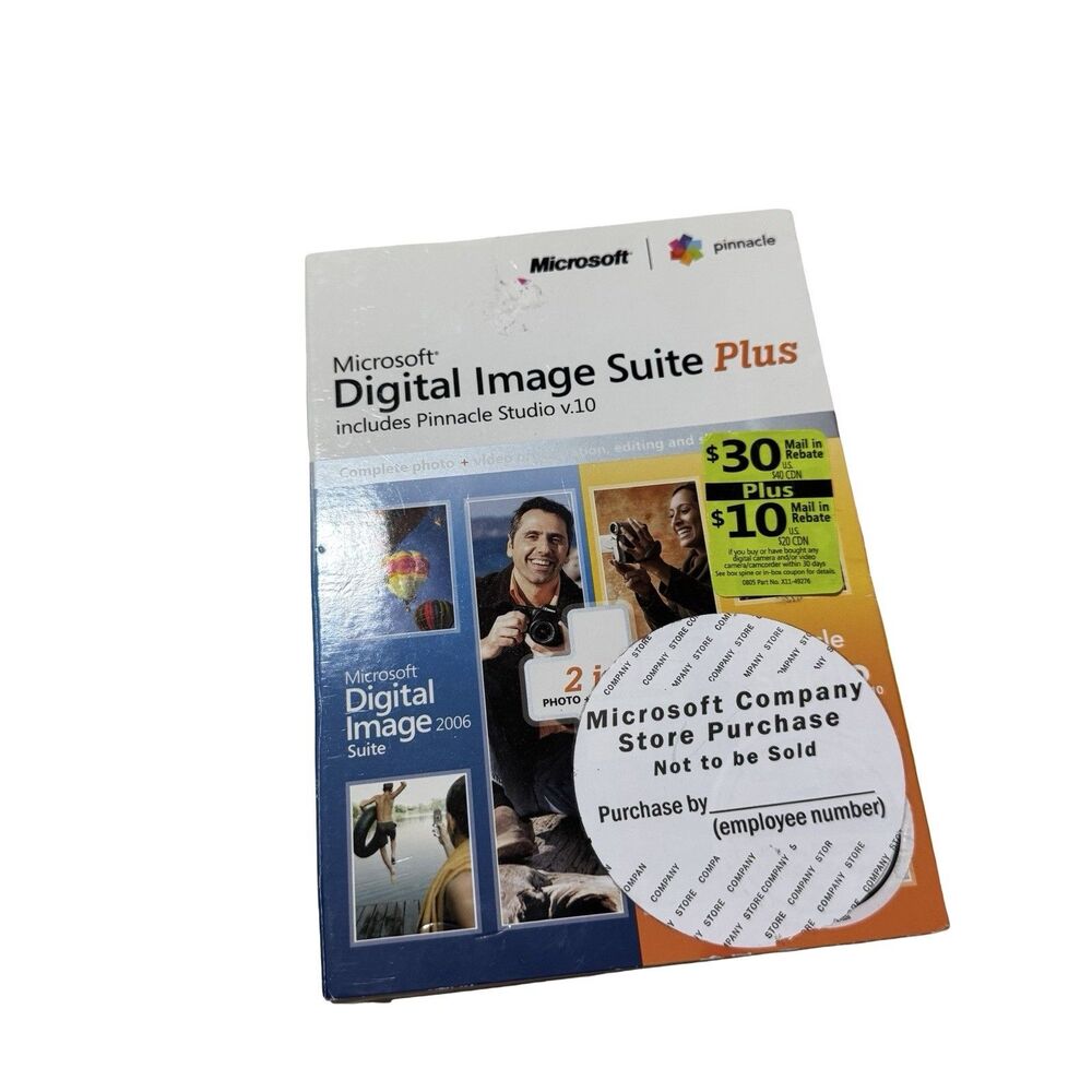 Microsoft Digital Image Suite 2006 Plus for Windows with Pinnacle Studio V.10